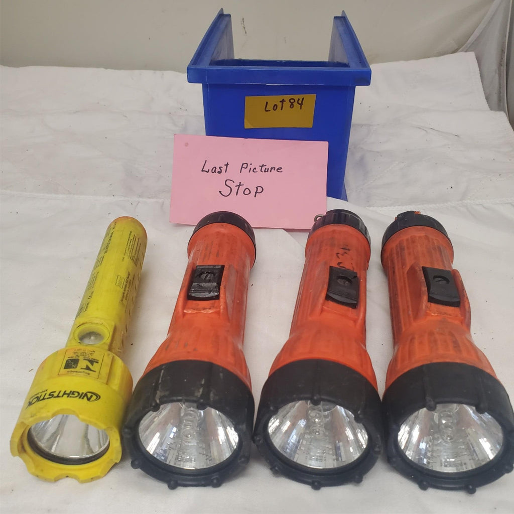 Lot of 4 Nightstick, Fulton and Brinkmann Legend Flashlight LOT-84