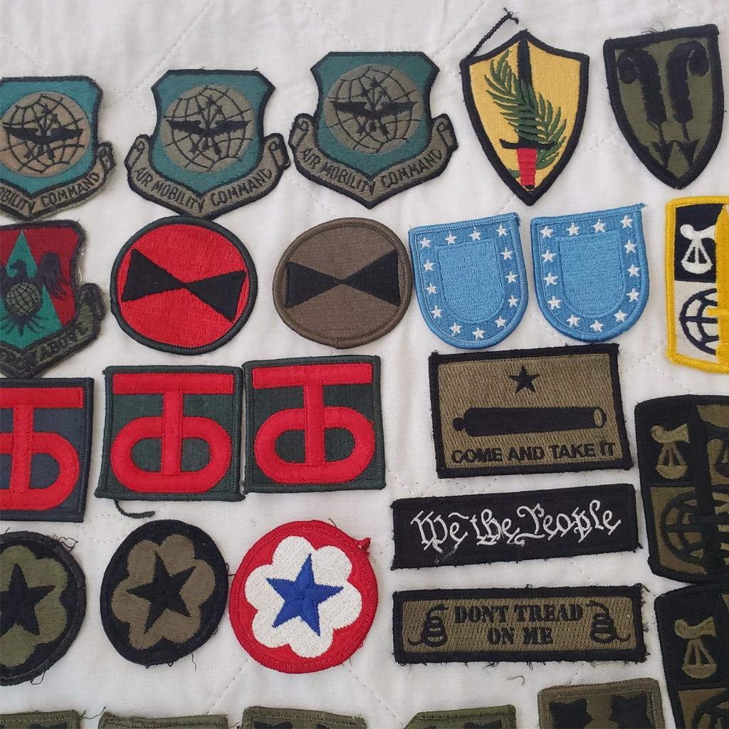 Lot of Assorted US Military Army Air Force Subdued Patches
