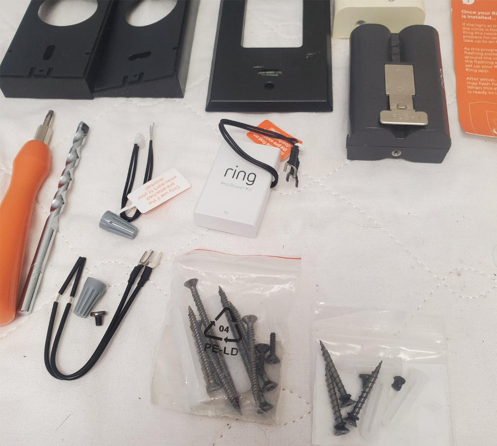 Ring Video Doorbell Pro with Pro Power Kit Faceplates & Installation Tools