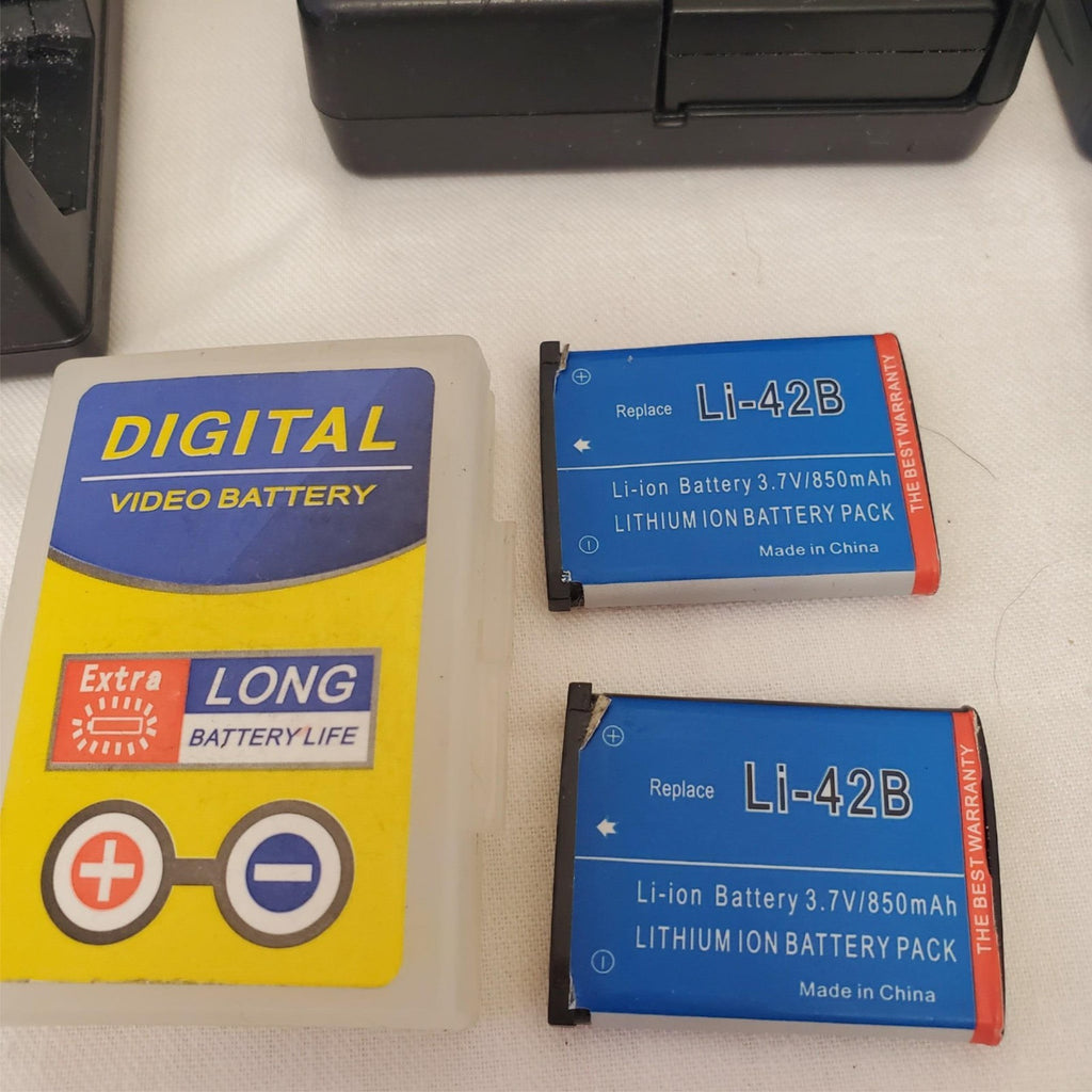 Lot of FujiFilm FinePix T555 Digital Camera & Various Batteries & Chargers