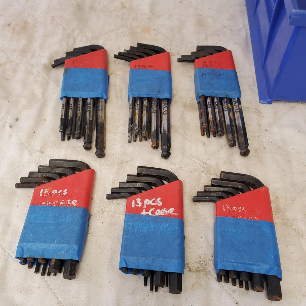 Lot of Assorted Various Long Arm Hex Key Sets LOT 308