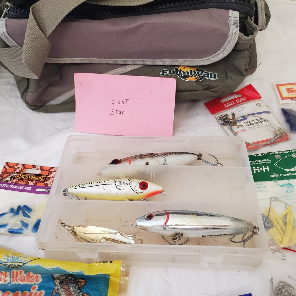 Flambeau Outdoors Systems Tackle Bag With Lot Fishing Lures