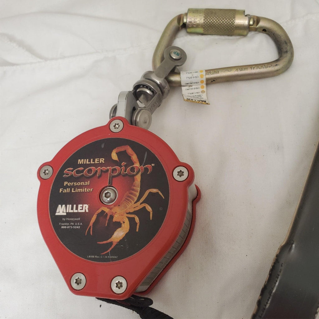 Miller Scorpion PFL-4-Z7 9FT With Steel Twist-Lock Carabiner & Swivel Shackle