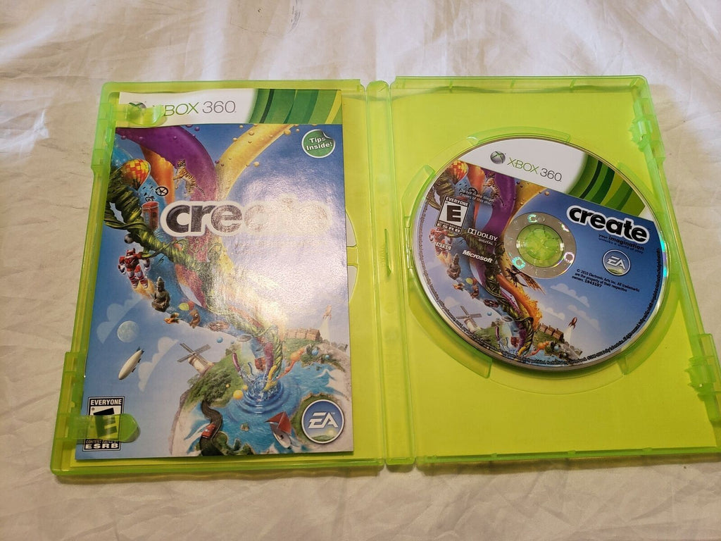 Create : Your Imagination Unlocks a World of Play Microsoft Xbox 360 Game Disc