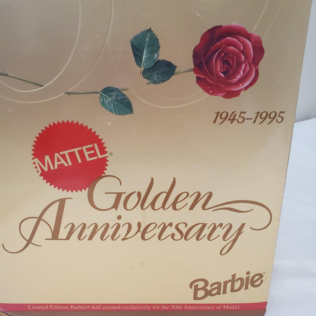 Barbie 1995 - Porcelain Barbie Doll - 50th Mattel Golden Anniversary