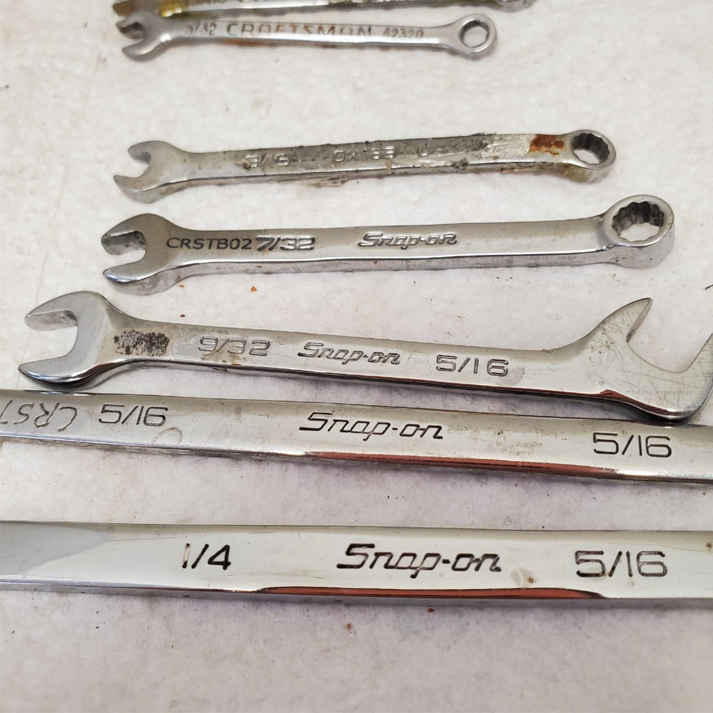 Lot of Assorted Open-End Combination & Double Box Wrenches LOT-923