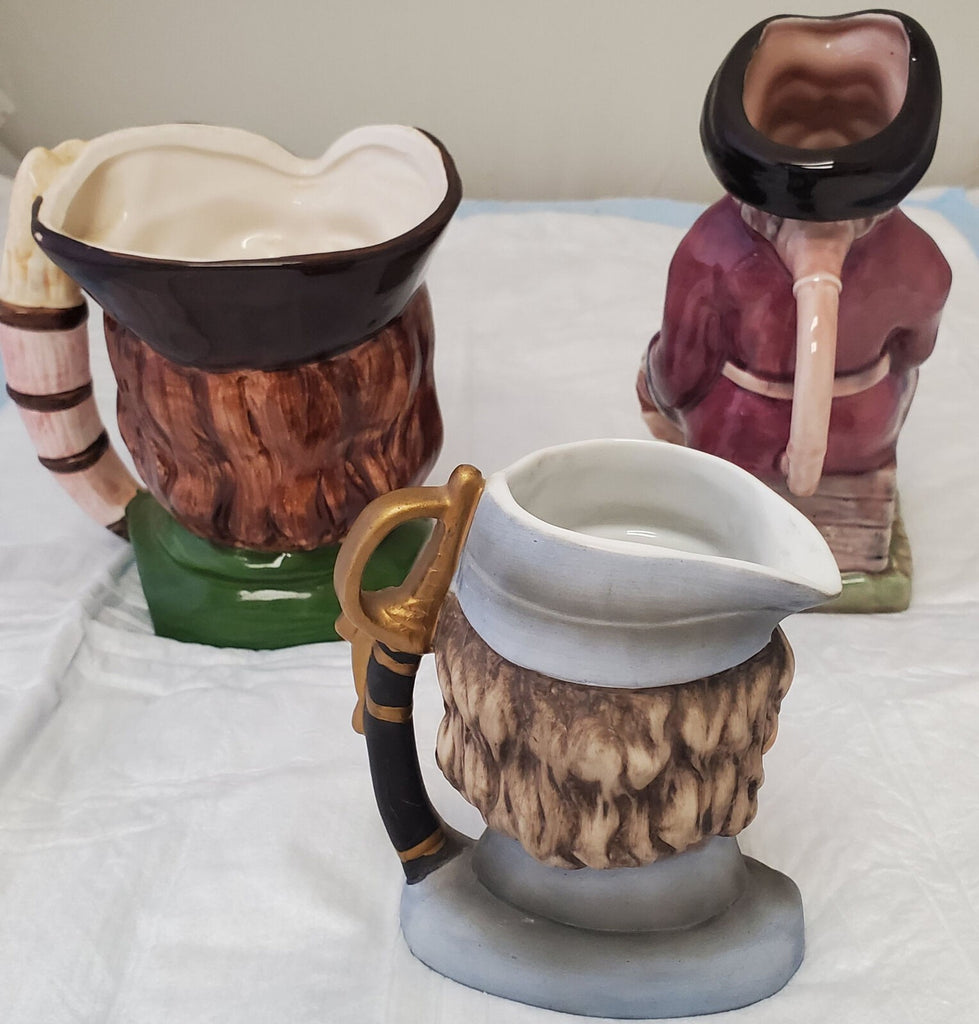 Vintage Melba Ware 4 Large Character Jugs