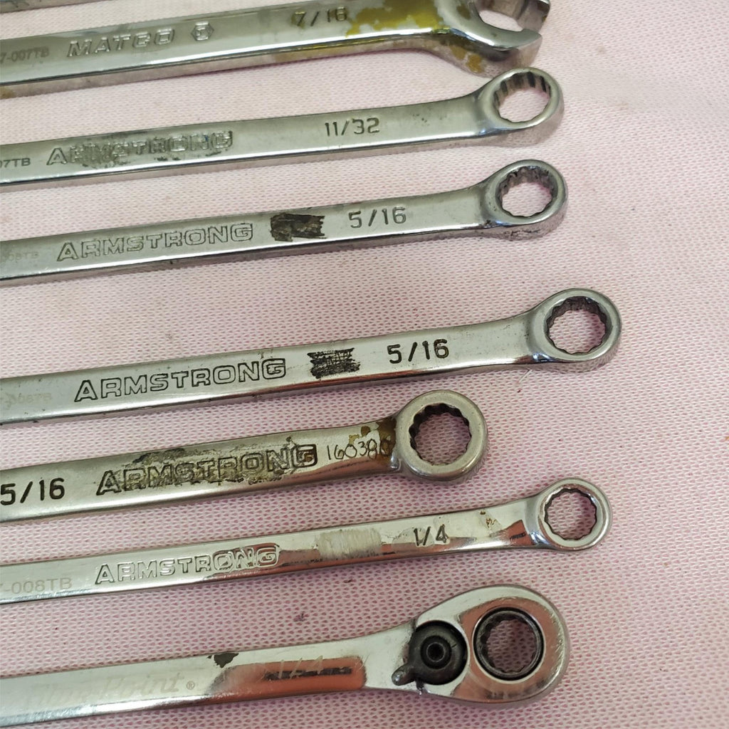 Lot of 12 Assorted Combination Wrench Set LOT-807