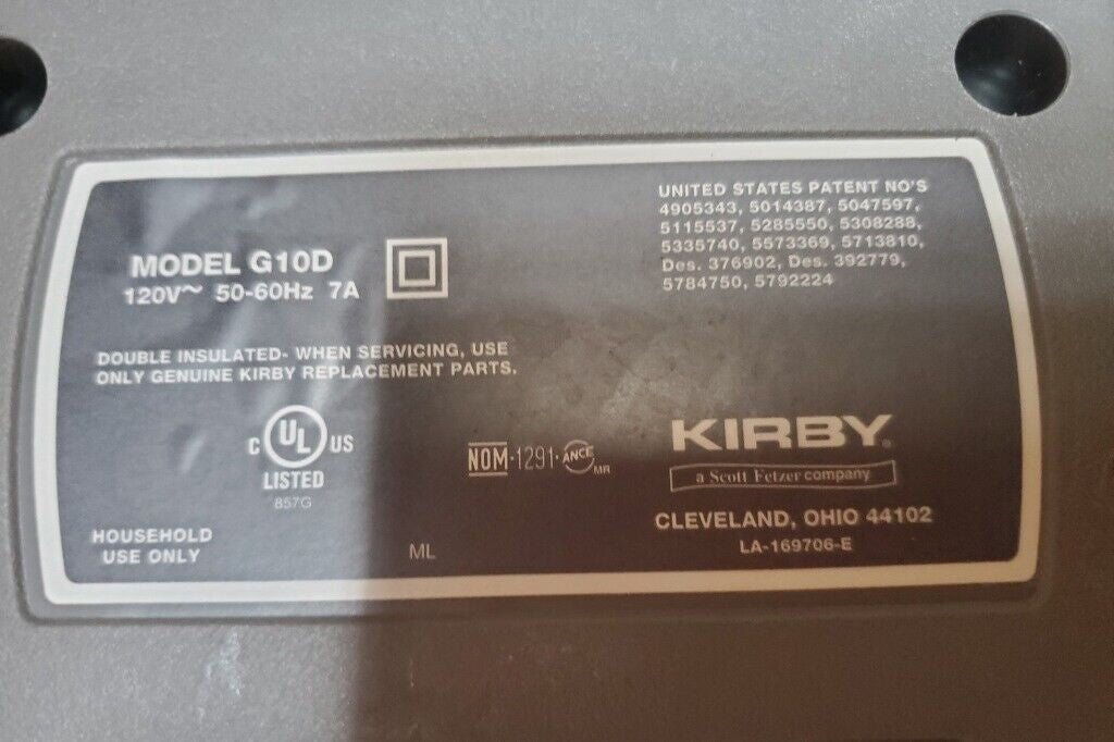 KIRBY G10D Upright Vacuum Cleaner - No Attachments