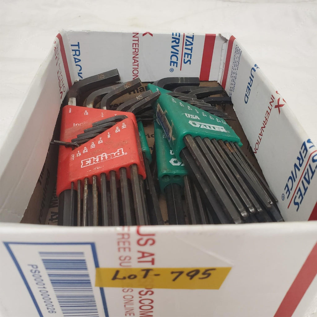 Lot of 3 Eklind L Shaped Hex Wrench Set & Allen Hex Key Sets LOT-795