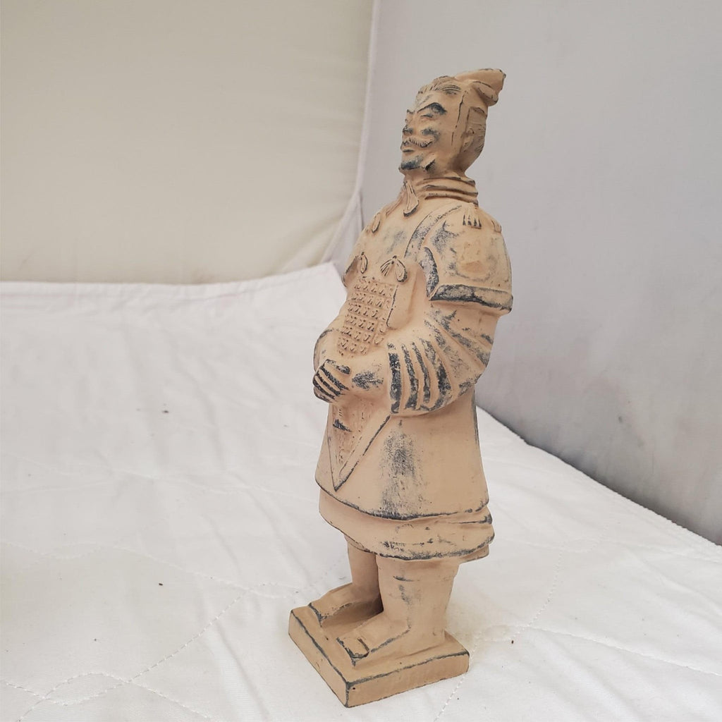 Vintage Chinese Terracotta Soldier Figurine of Qin Dynasty Warrior