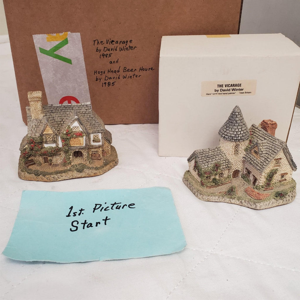 David Winter's Cottages Hogs Head Beer House & The Vicarage 1985