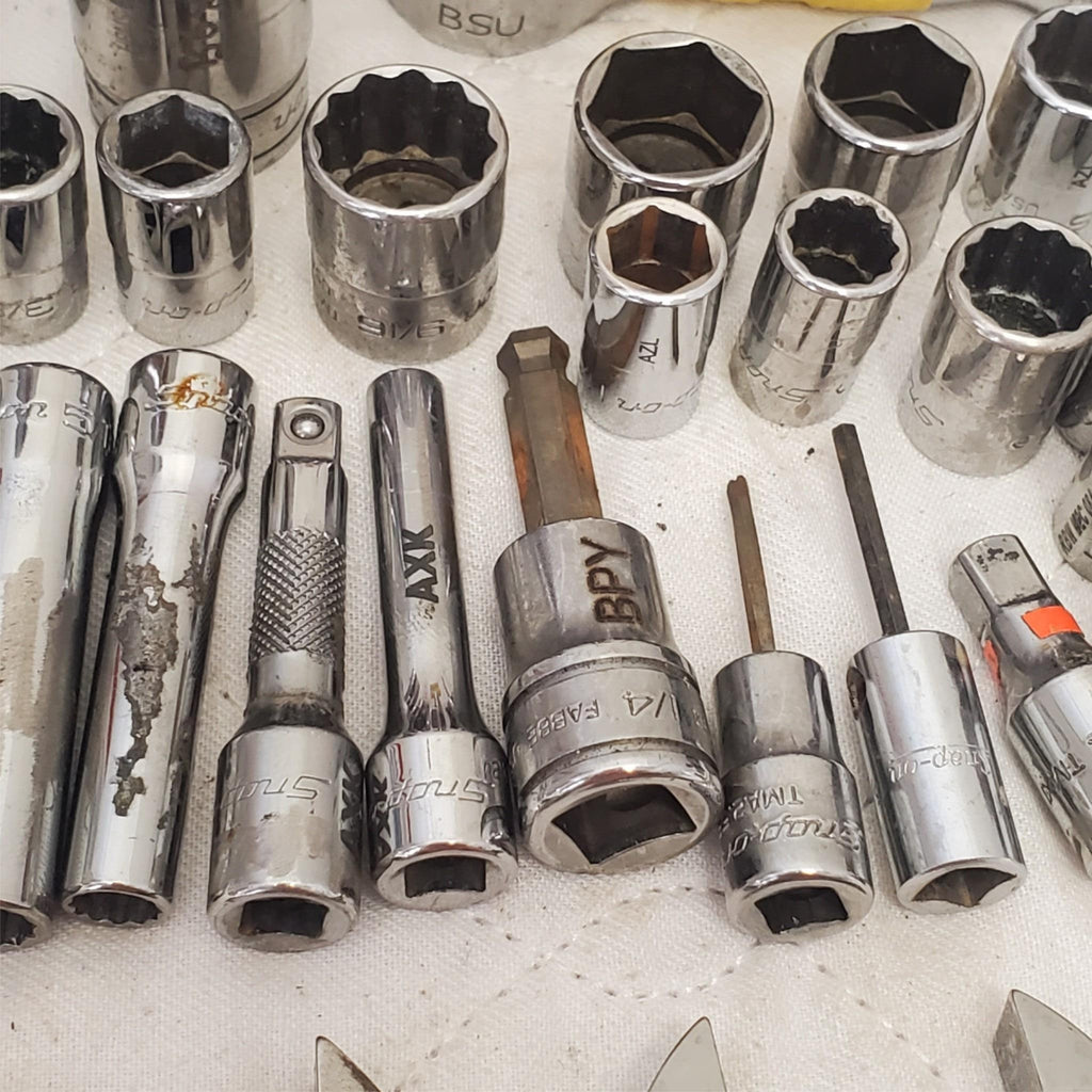 Lot of Snap On Assorted Miscellaneous Sockets & Open-End Crowfoot Wrench LOT-836