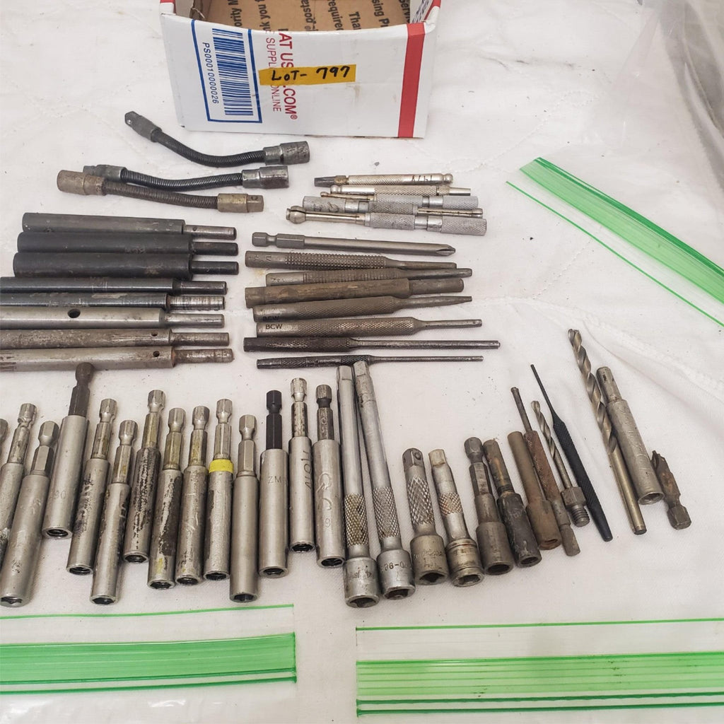 Large Lot of Drill Bit Socket Grinder Bits Set