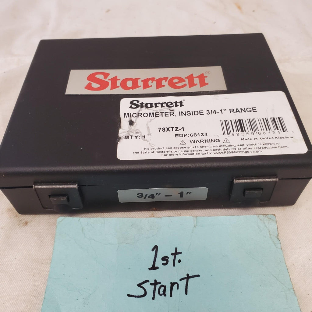 Starrett 78XTZ-1 Internal Micrometer Steel Setting Ring