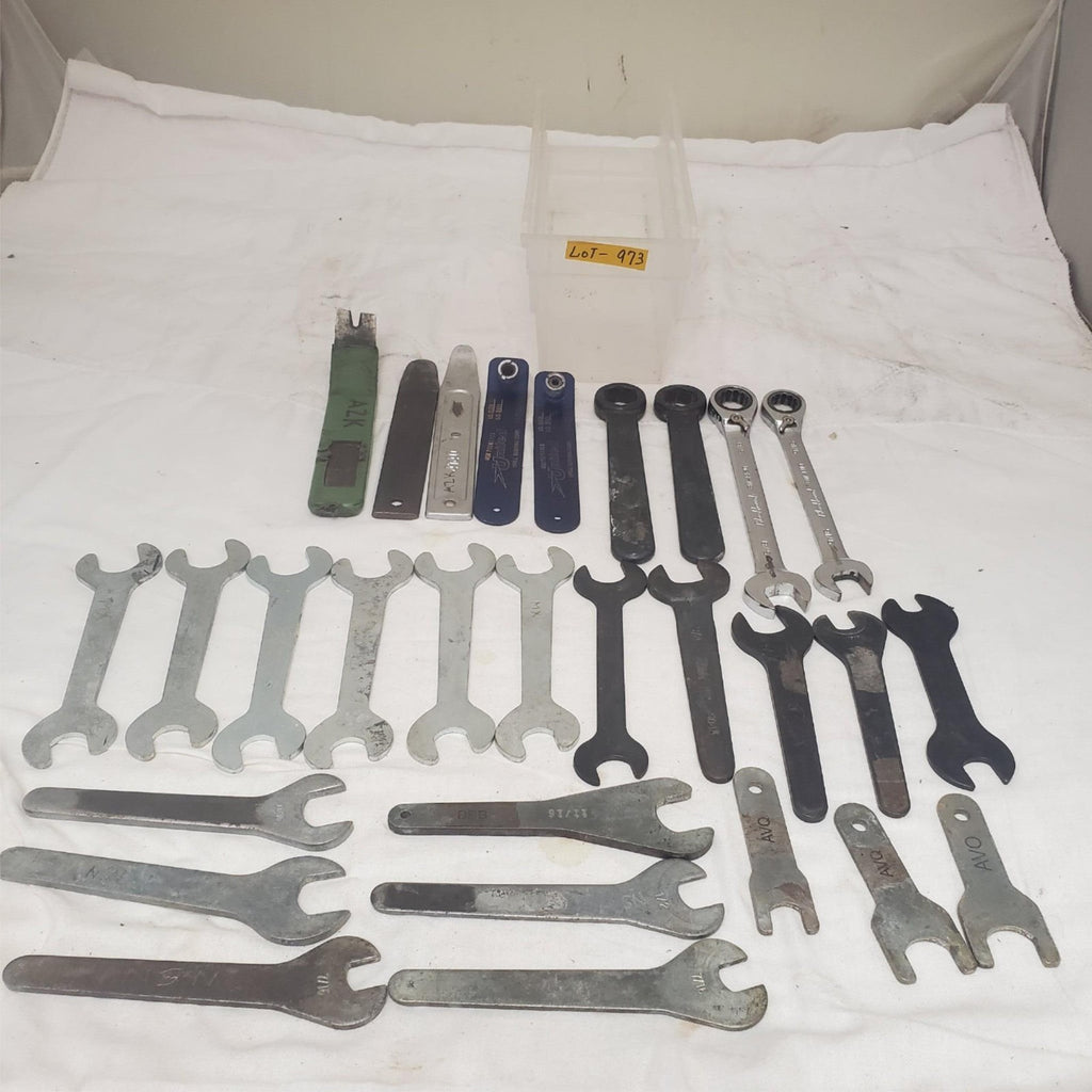 Lot of 29 Assorted Open End Spanners Wrenches Set LOT-973