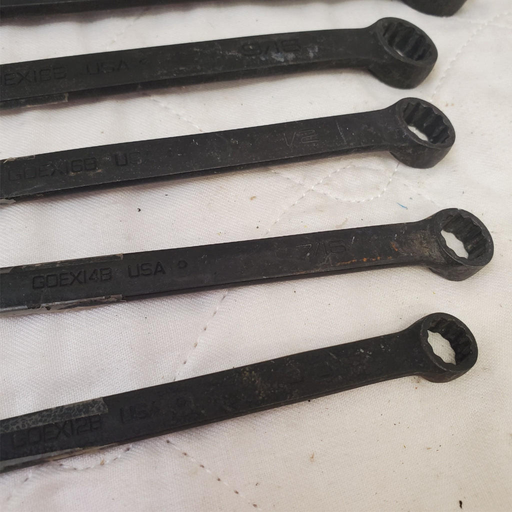 Lot of 5 Snap-On 12-Point Combination Box End Wrenches LOT-800