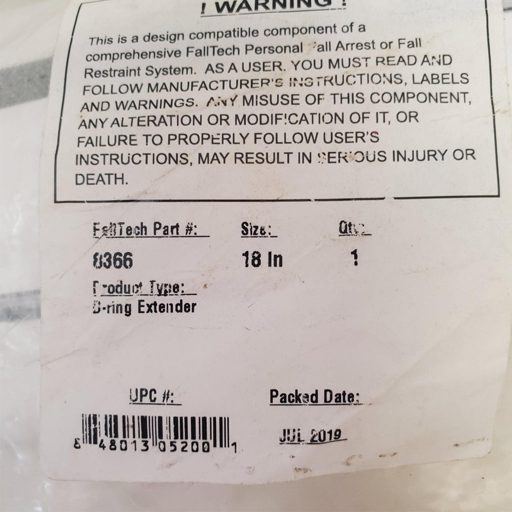 Lot of 3 Falltech D-Ring Extender LOT-634