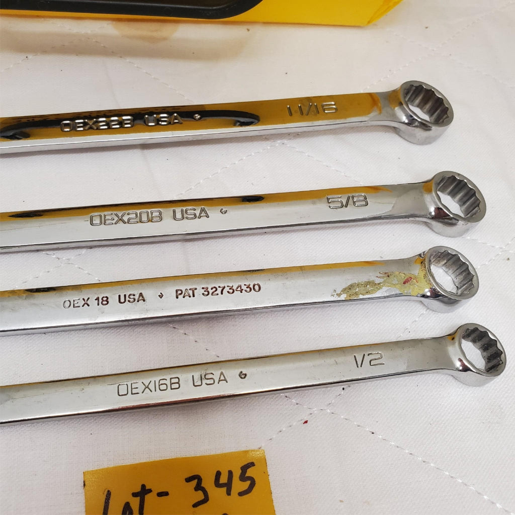 Lot of 4 Snap-on 12-Point combination Wrenches LOT-345