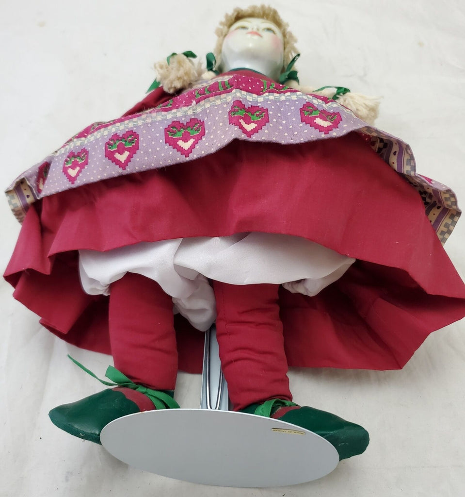 Vintage Original Beautiful Fashion Doll Traditional Dress With Stand