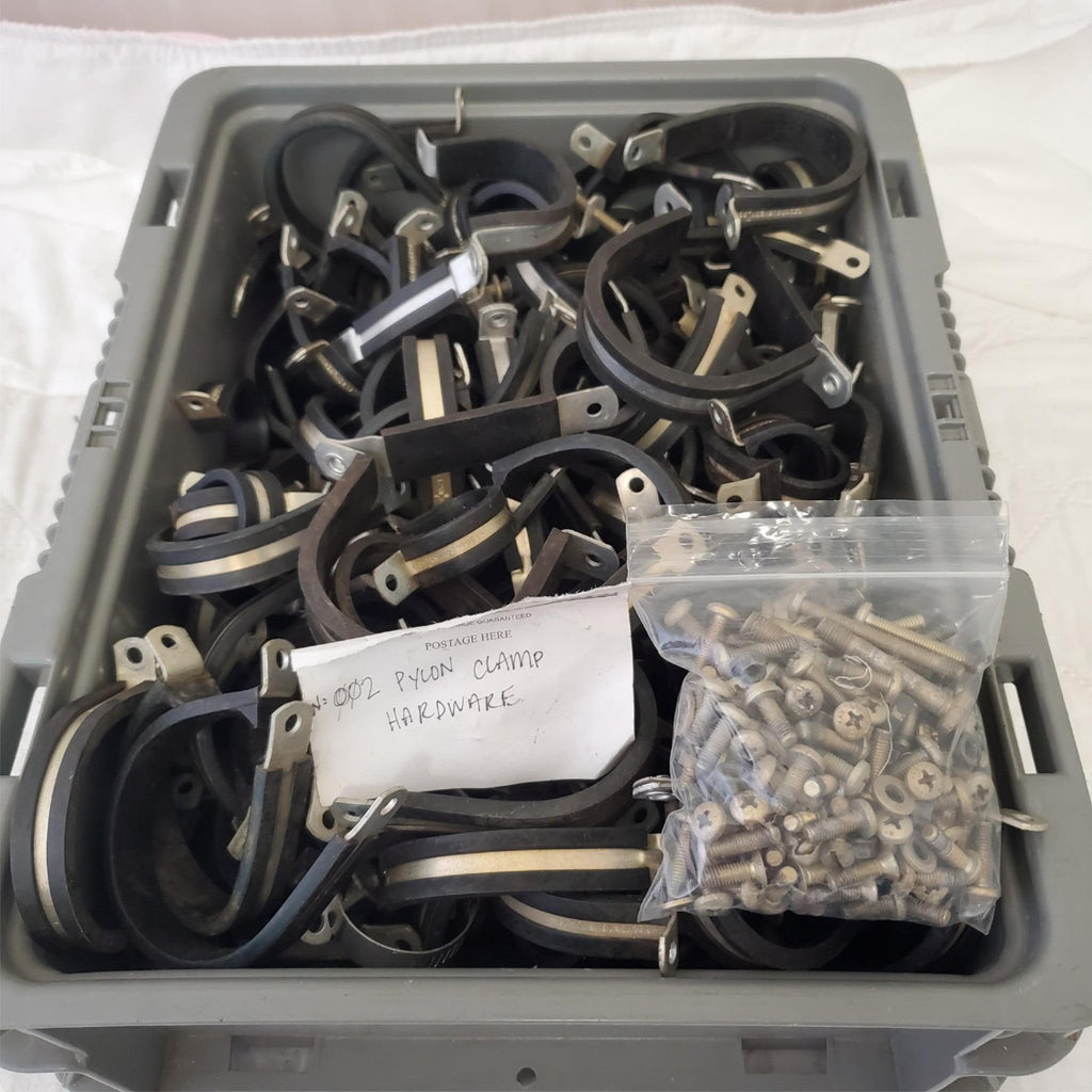 Lot of Assorted Cushion Clamps Black Galvanized Steel LOT 640