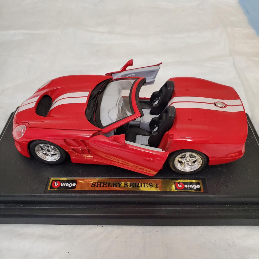 Vintage Burago Shelby Series 1 Metal Die Cast Car