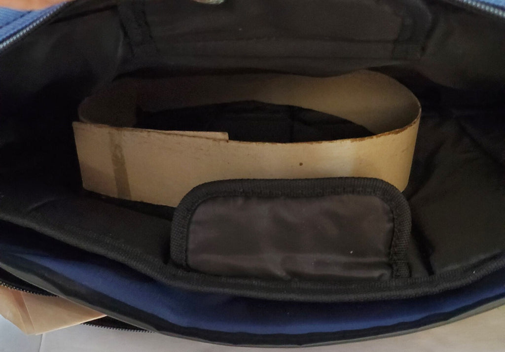 SOLO New York Briefcase Messenger Bag for Laptop - Black/Blue