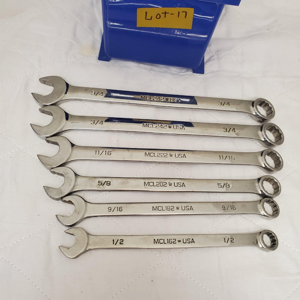 Lot of 6 Assorted Matco Combination Wrench Set Lot-17