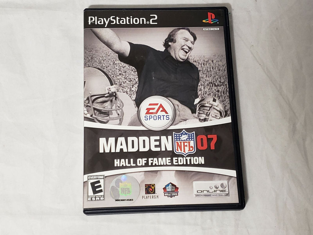 PS2 Madden NFL 07 Hall of Fame Edition Playstation 2 Original Manual Bonus Disc