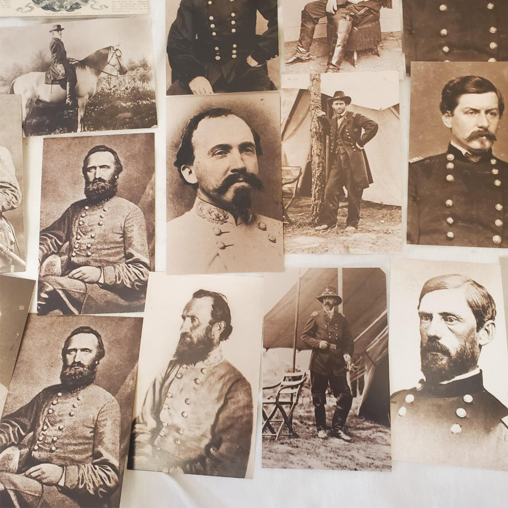 civil war post cards Leib Image unposted, York PA,  Lincoln, Grant, Lee, Davis