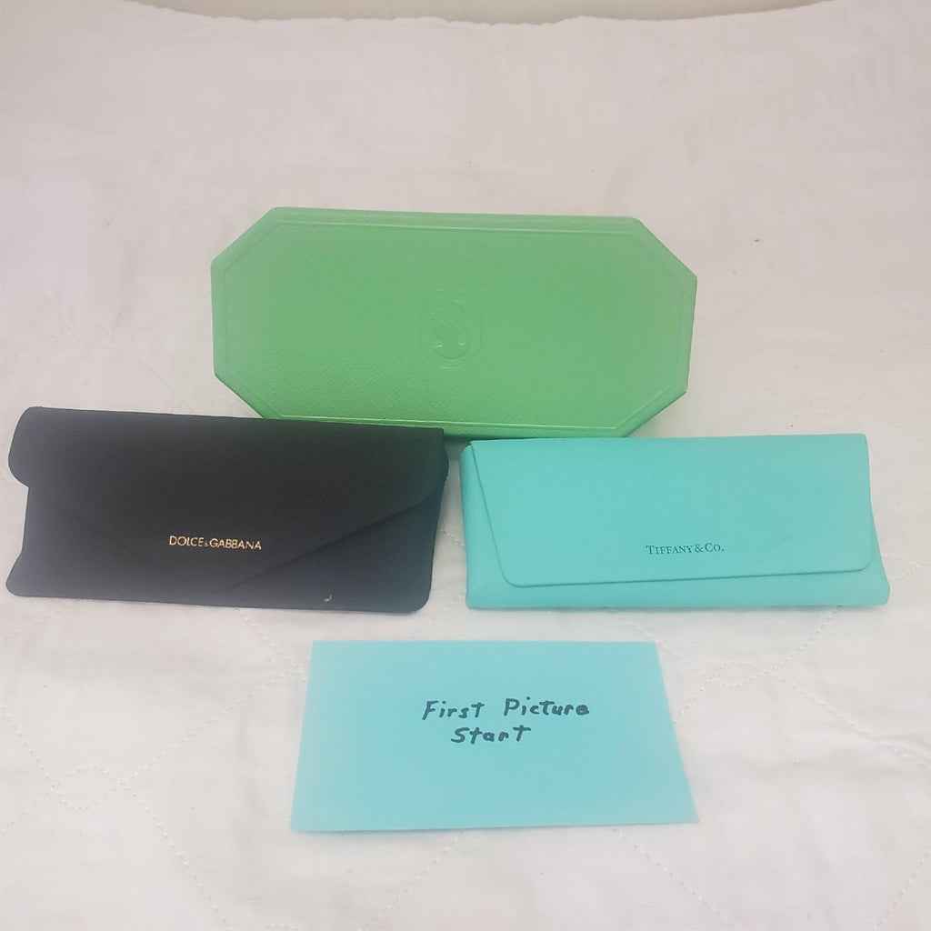 Lot of 3  Dolce Gabbana & Swaroski Eye wear Glass protective Cases