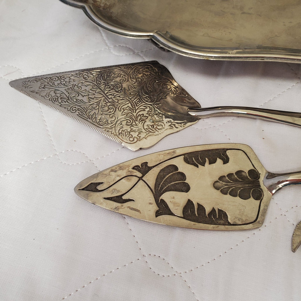 Vintage Silverplate Gravy Serving Boat Tray Dish