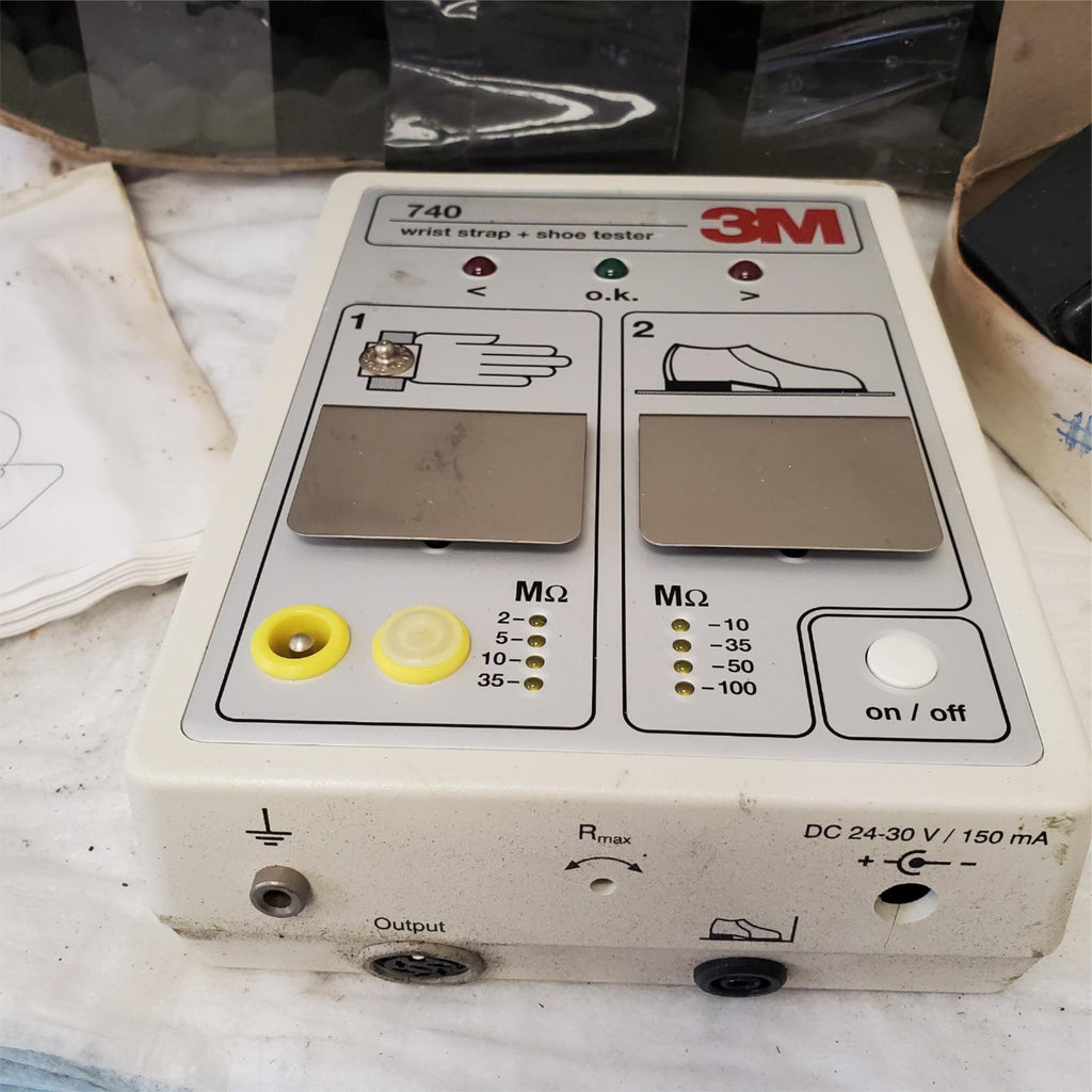Vintage 3M 740 LED Combo Wrist Strap and Shoe Tester