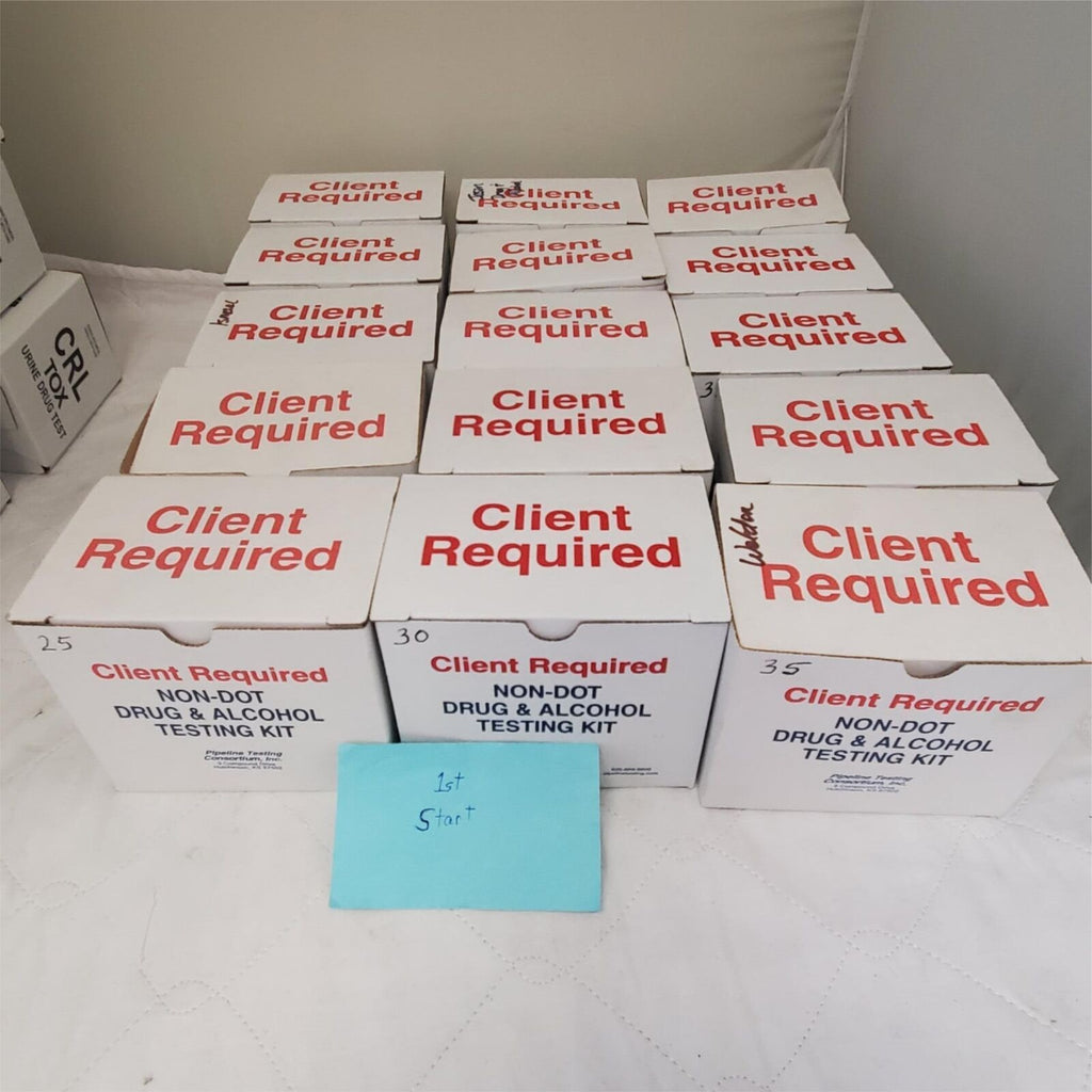 Client Required NON-Dot Drug & Alcohol Testing Kit Lot of 15