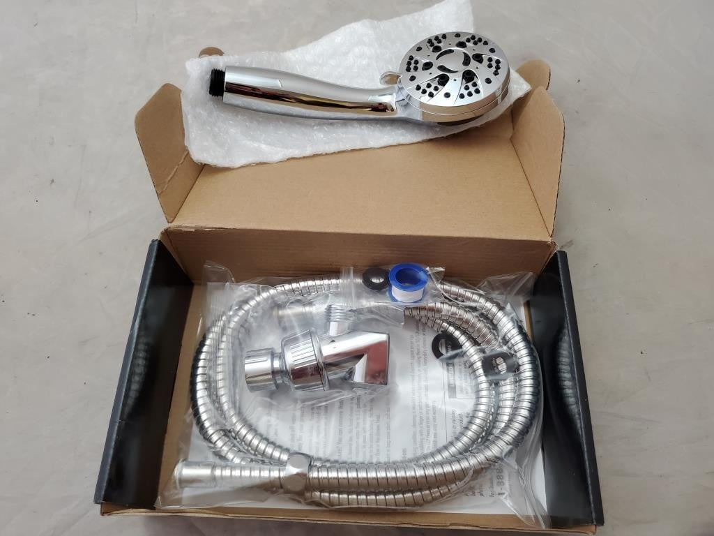 Aquadance High Pressure 6-Setting Full Brushed Nickel Handheld Shower Model 7212