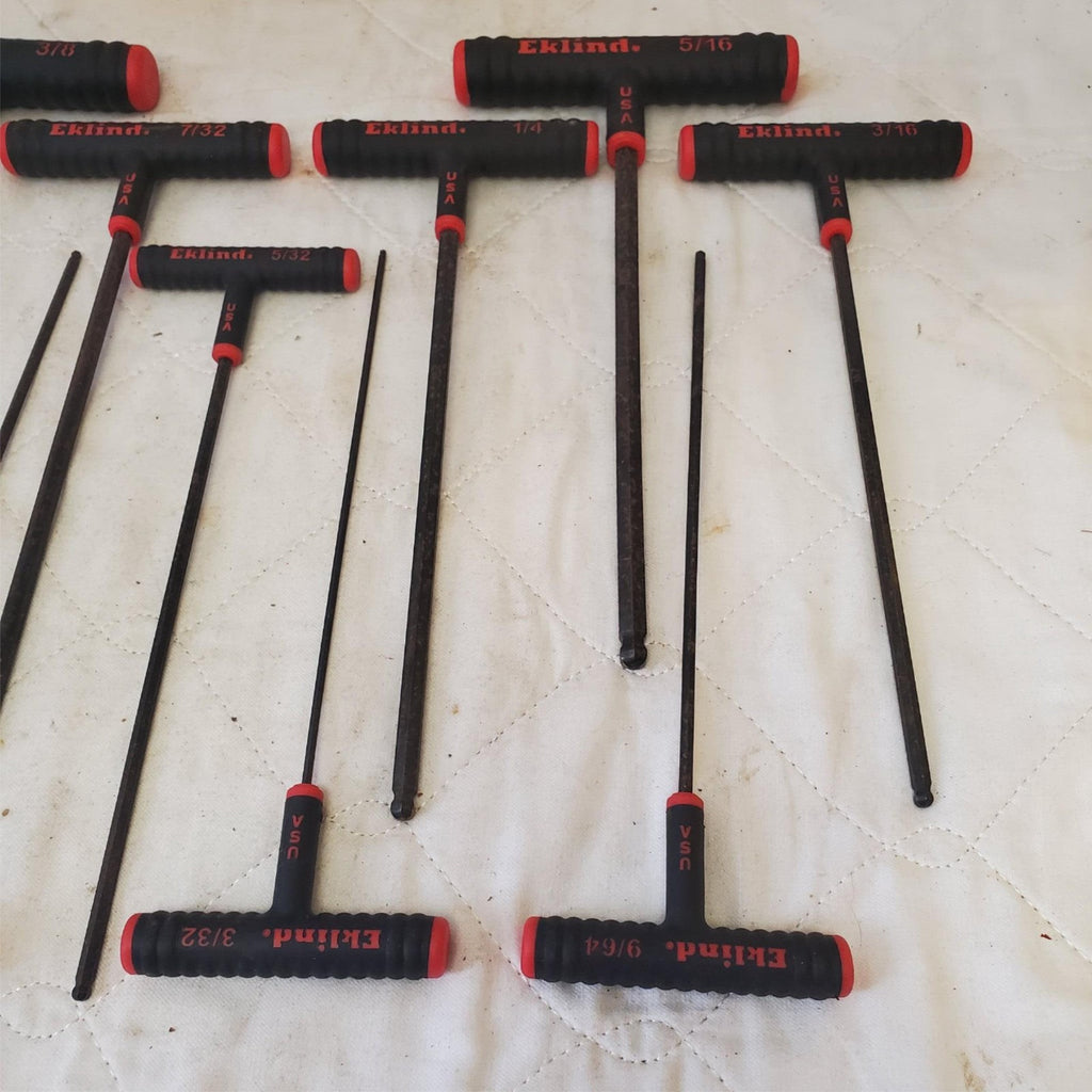 Eklind Tool Power T-Handle Hex T-Key Allen Wrenches Lot 551