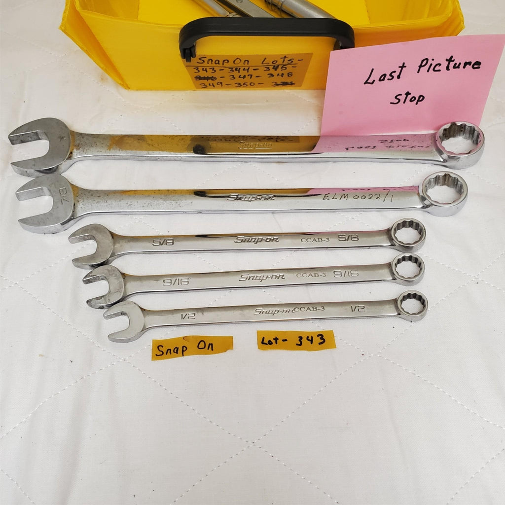 Set of 5 Snap-on Combination Wrench LOT-343