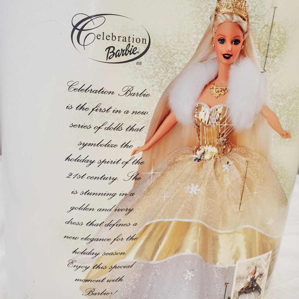 Barbie 2000 - Special Edition Celebration Barbie Doll Gold Dress Mattel 