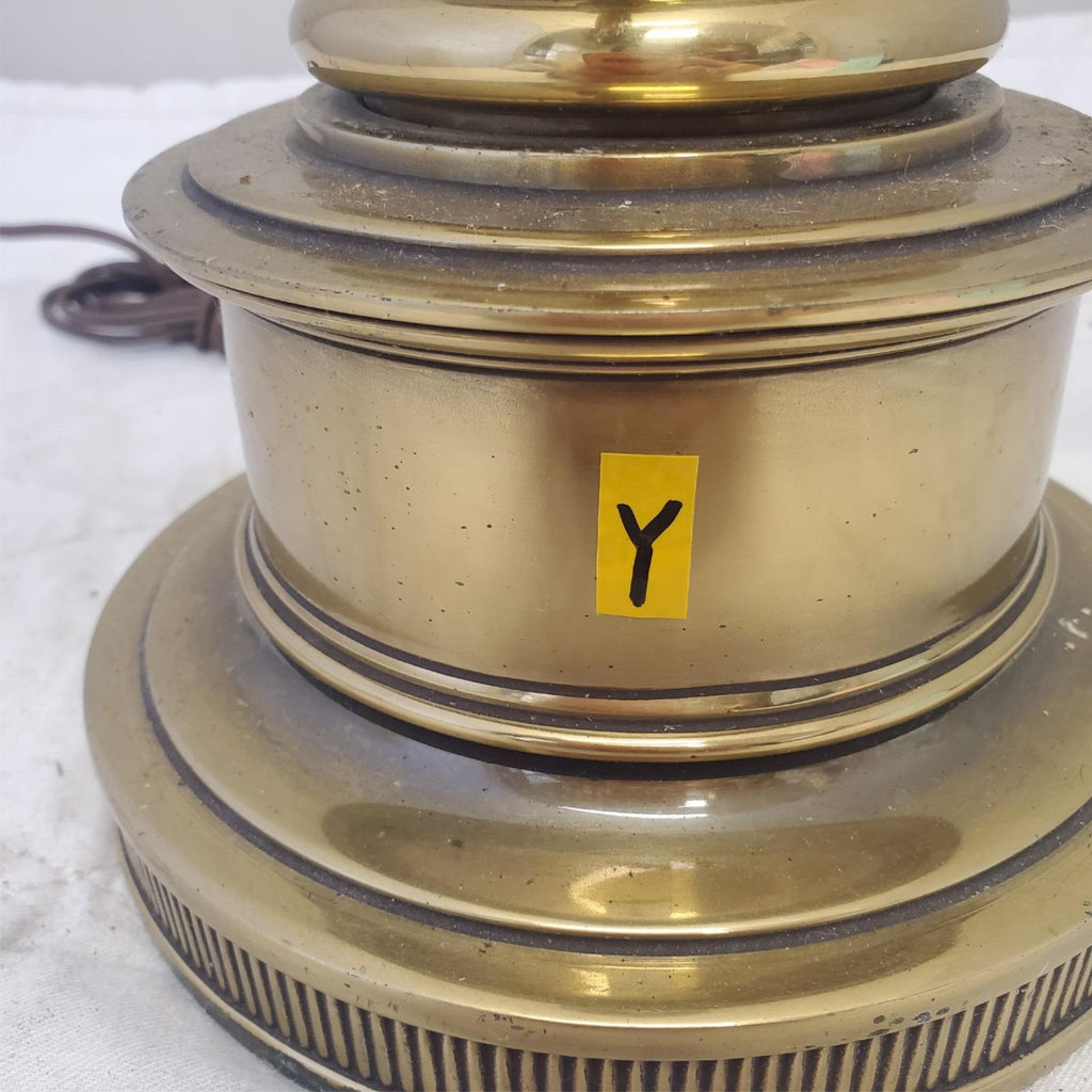 Vintage Stiffel Solid Brass Portable Table Lamp Y