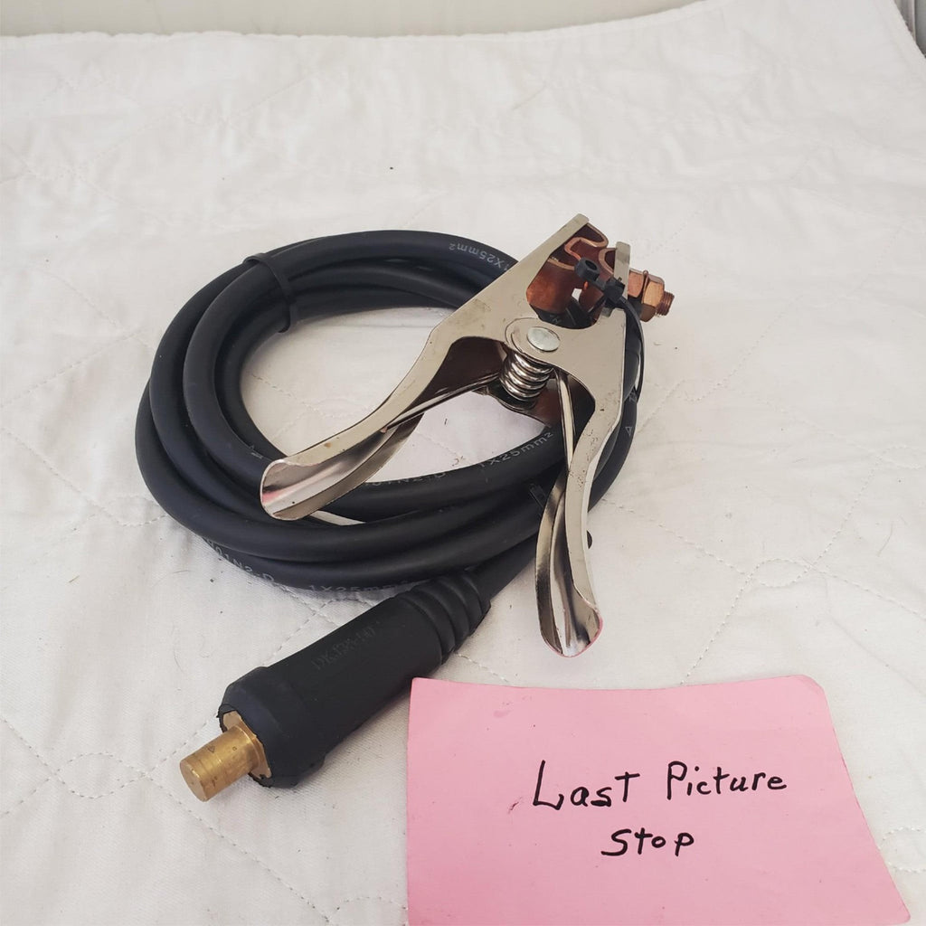 200 Amp Welding Ground Clamp Lead Assembly - Terminal Lug Connector