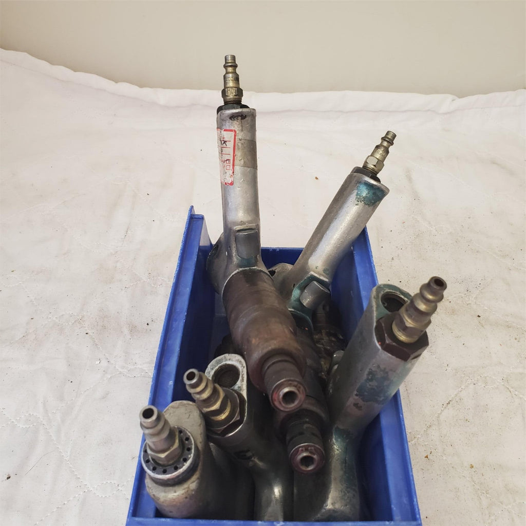 Lot of 5 Cleco Pneumatic 1/4" Screwdriver/Nutrunner Pistol Grip Air Tools Lot-24