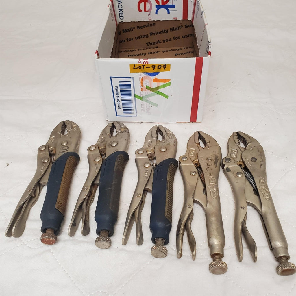 Lot of 5 Vise Grip Irwin 7CR 7" The Original Vise Grip Locking Pliers LOT-909