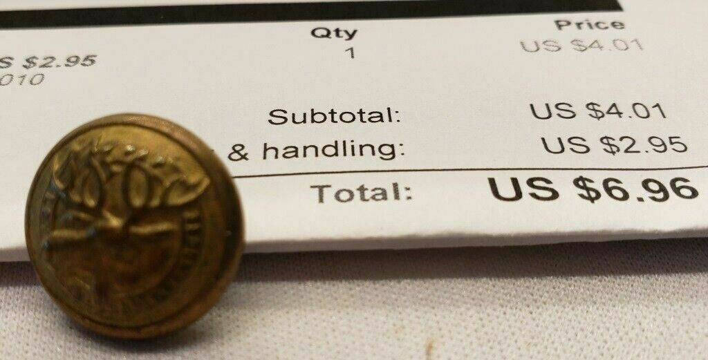 Original Loyal Order of Moose Uniform Button