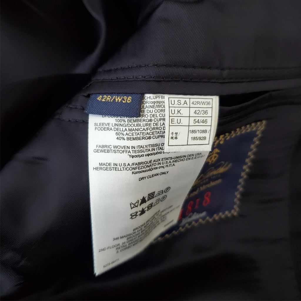 Brooks Brothers Makers and Merchants 1818 Madison Suit Size 42RW36