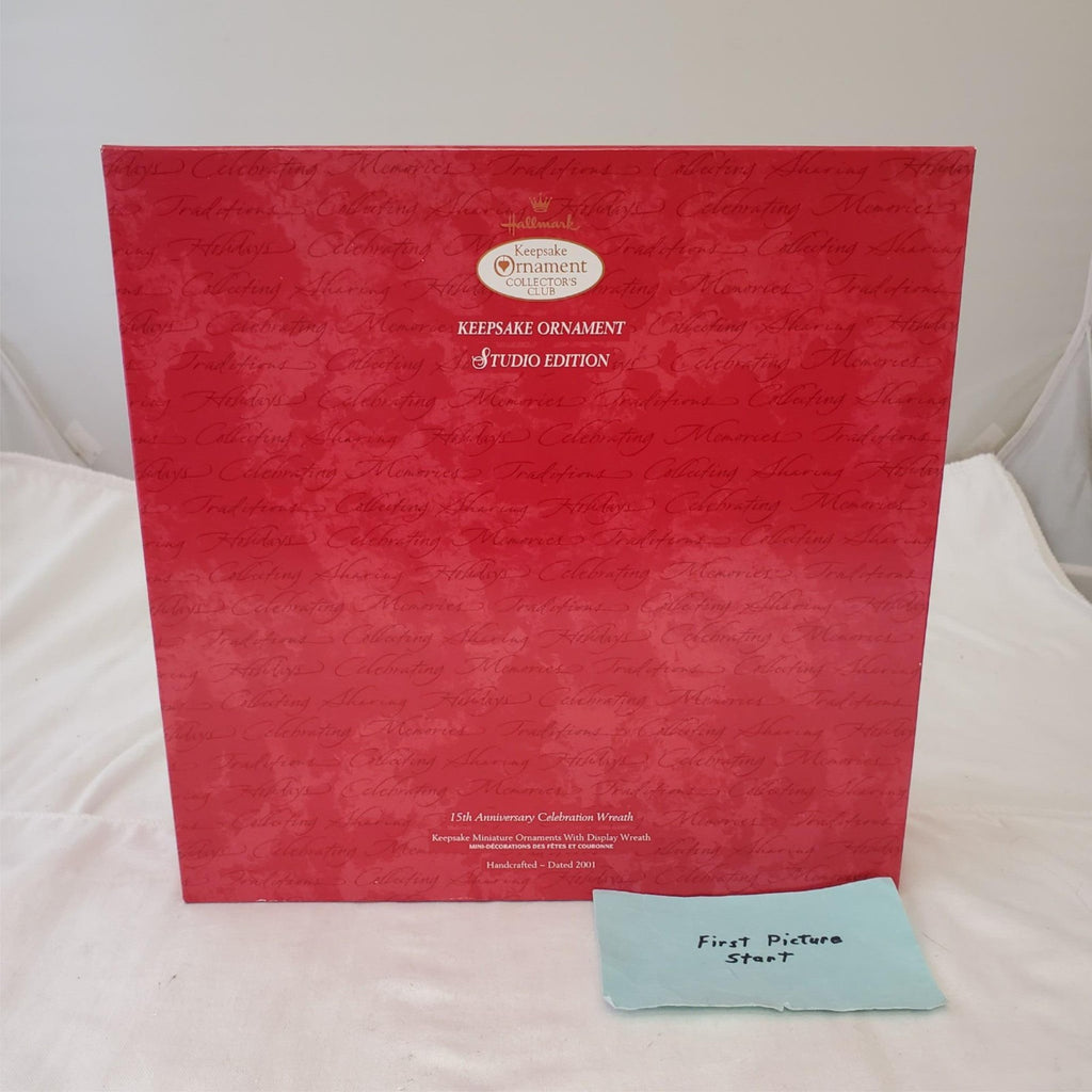 Hallmark Keepsake Ornaments 15th Anniv Celebration Wreath w/ 26 Mini Ornaments