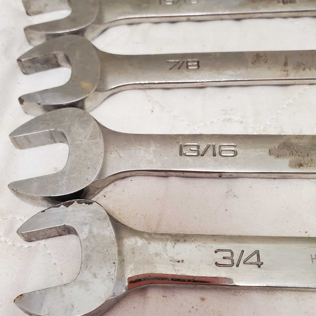 Lot of 5 Snap-On Combination Box Wrenches Set LOT-829