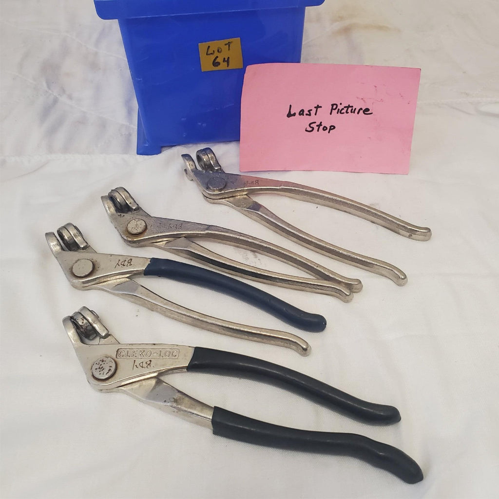 Lot of 4 Pliers Aviation Tool Sheet Metal Aircraft Fastener LOT-64