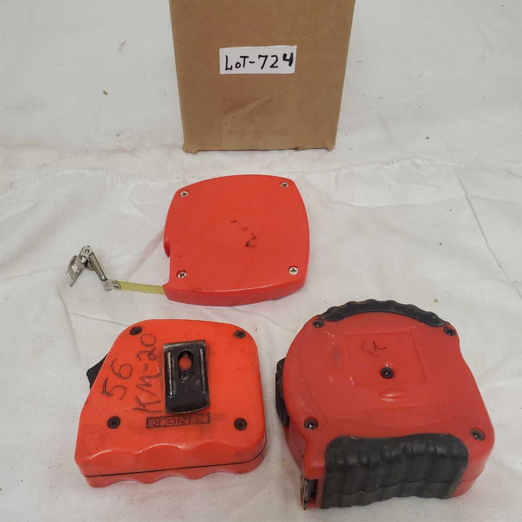 Lot of 3 Lufkin Blue Print & Starrett Retractable Tape Measure LOT-724