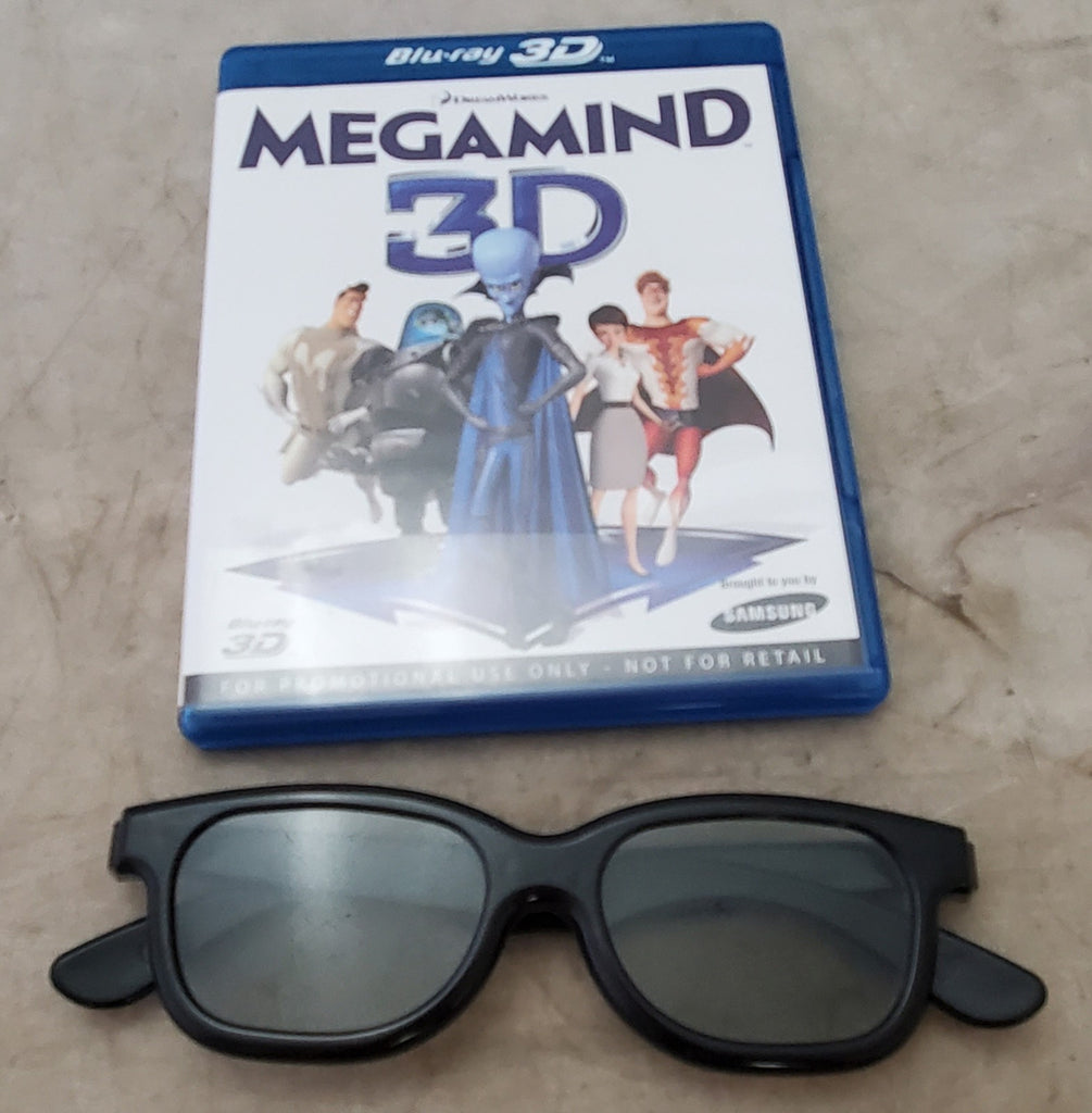 Samsung Megamind 3D Blu-ray Disc With Black Real 3D Glasses