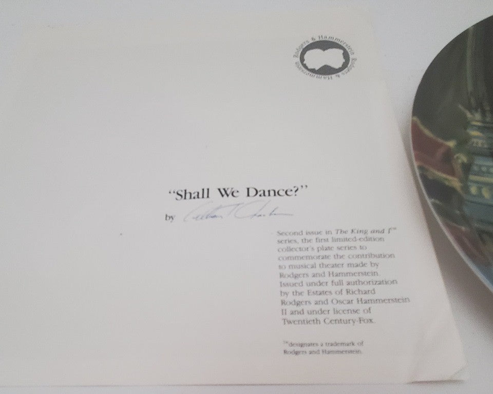 Vintage Lot of 4 Knowles Collector Plate Shall We Dance and A Puzzlement
